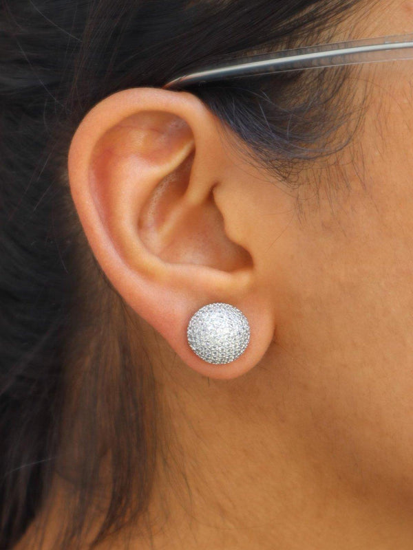 A closeup image of Disco Ball Earrings -1 by Live Some India 