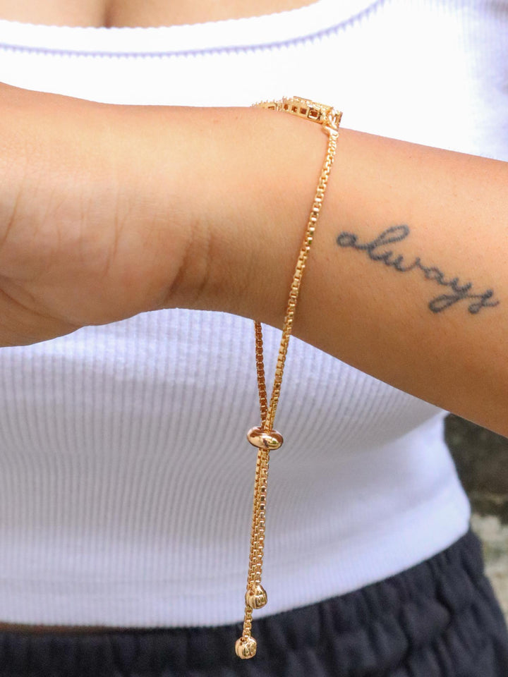 A closeup image of a girl wearing Elegant Kundan Polki Bracelet -5 by Live Some india 