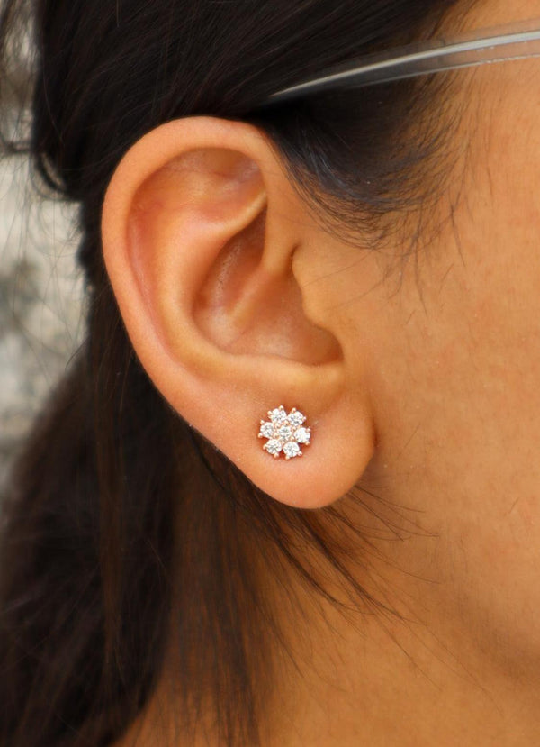 A closeup image of Floral Love Earrings by Live Some India 