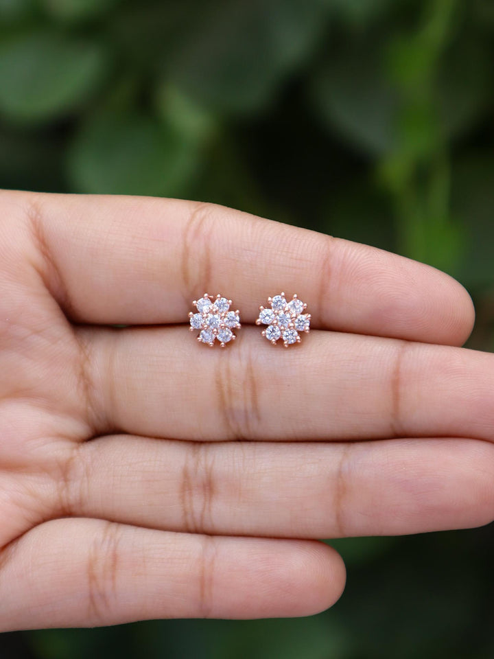 A closeup image of Floral Love Earrings -1 by Live Some India 