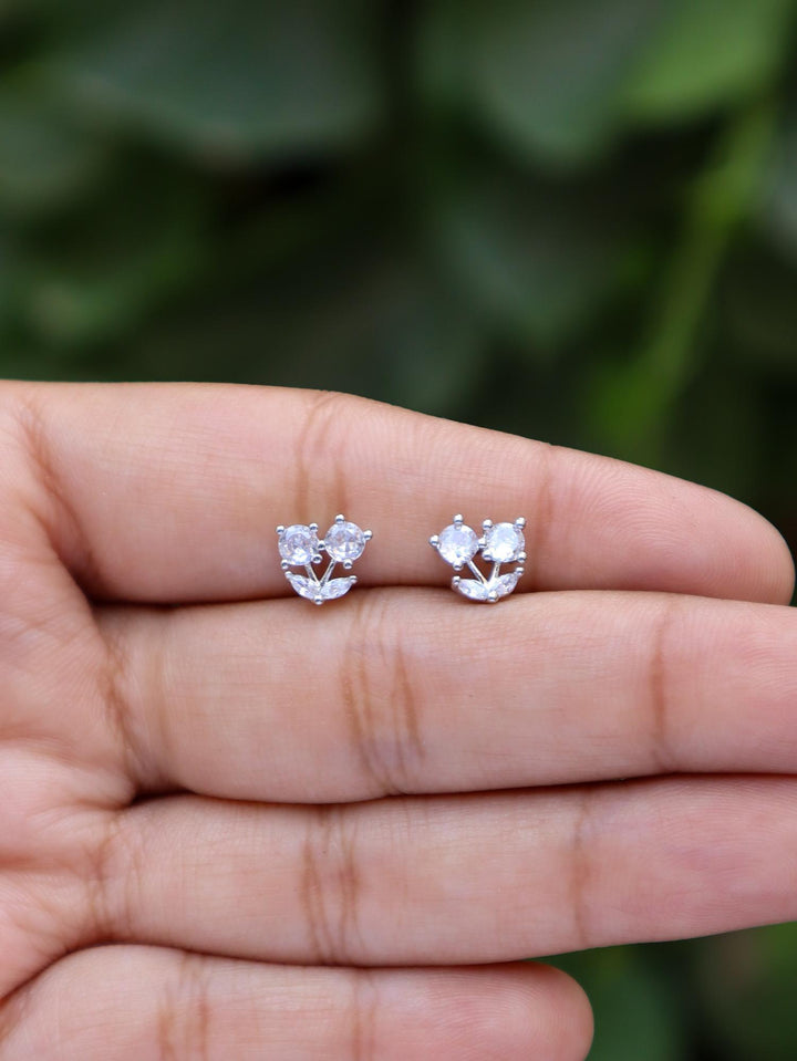 A closeup image of Inverted Tulip Earrings by Live Some India 