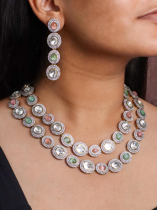 Nitara Kundan Polki Necklace Set