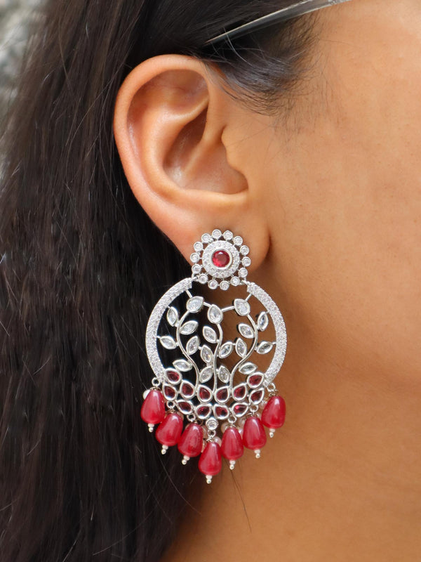 A closeup image of Shades of Love Diamond Earrings -1 by live Some India 