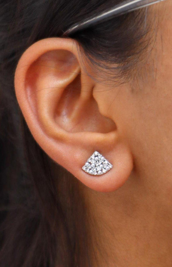 All that Shimmer Triangle Earrings - by Live Some India in just All that Shimmer Triangle Earrings