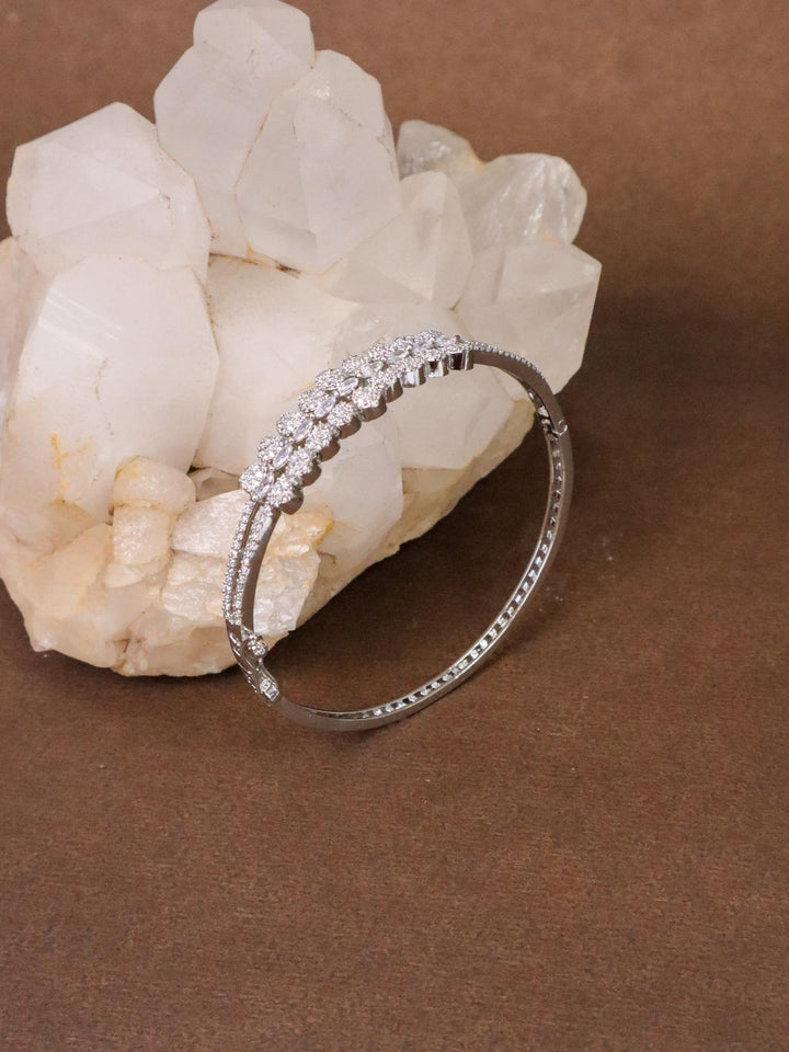 Amaira Designer Diamond Bracelet - by Live Some India in just Amaira Designer Diamond Bracelet - Silver by Live Some India