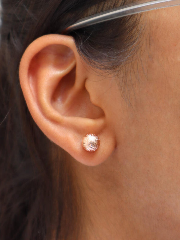 Ball of Fun Earrings - by Live Some India in just A closeup image of a girl wearing Ball of Fun Earrings by Live Some India